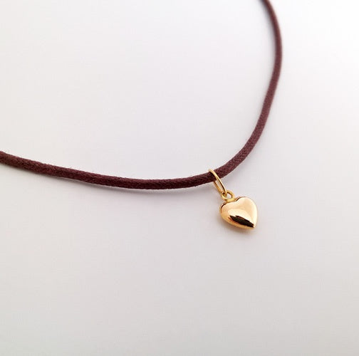 Pendentif coeur mini or jaune 750 Augis