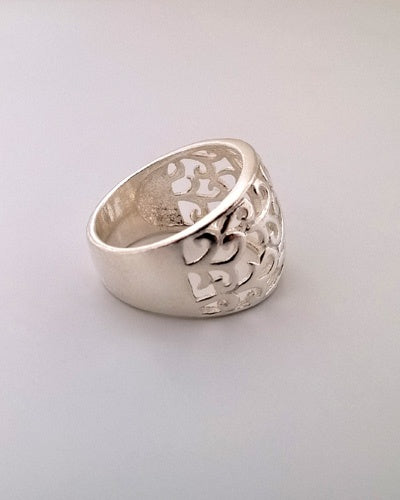 Brazalete rígido arabesco en plata 925