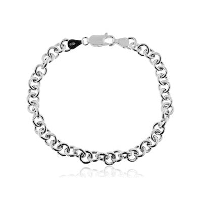 Bracelet jaseron 6 mm argent 925