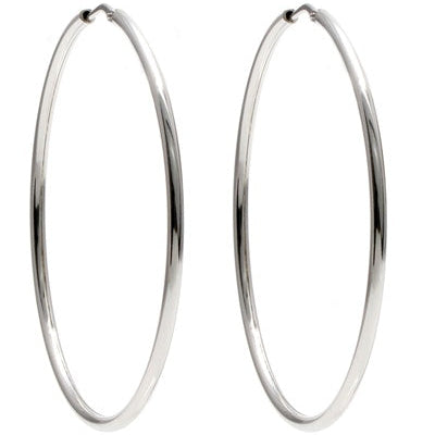 Créoles 60 mm argent 925