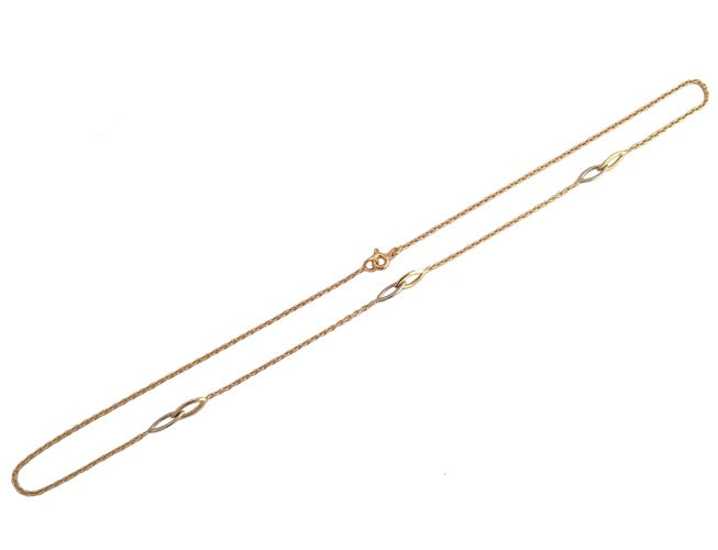 Collier choker trilogie 2 ors 750 39 cm