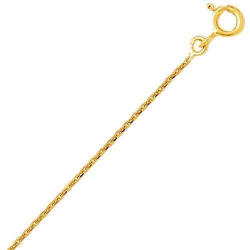 Chaîne forçat limée or jaune 750 1.55 mm