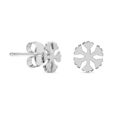 Boucles d'oreilles Flocon de neige argent 925 rhodié