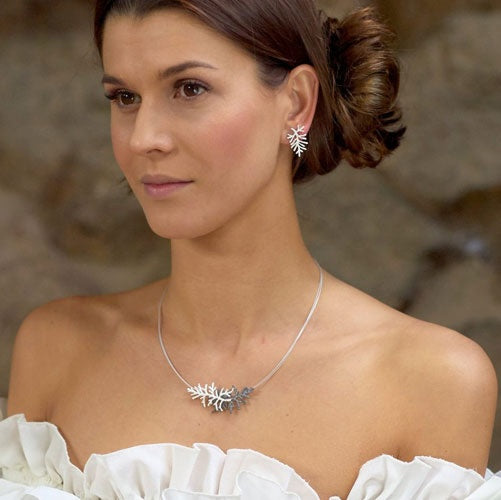 Boucles d'oreilles Vegan mat-oxid argent 925 Arior