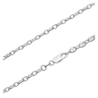 Chaîne grain de café argent 925 5.5 mm 60 cm