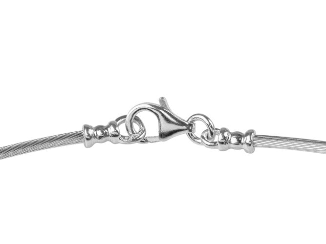 Collier câble rond 1.5 mm argent 925