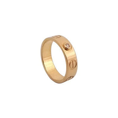 Alliance Vis diamant or jaune 750
