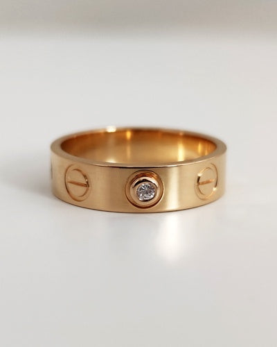Alliance Vis diamant or jaune 750