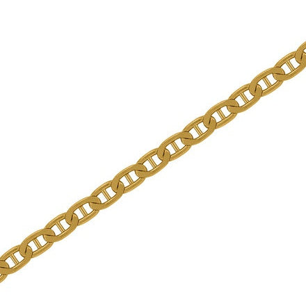 Chaine marine battue or jaune 750 Caplain 3.7mm