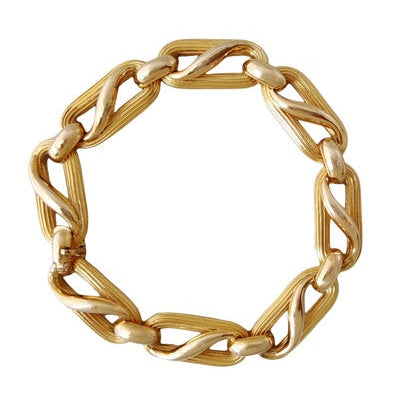 Bracelet ovale or jaune 750 Gay Frères