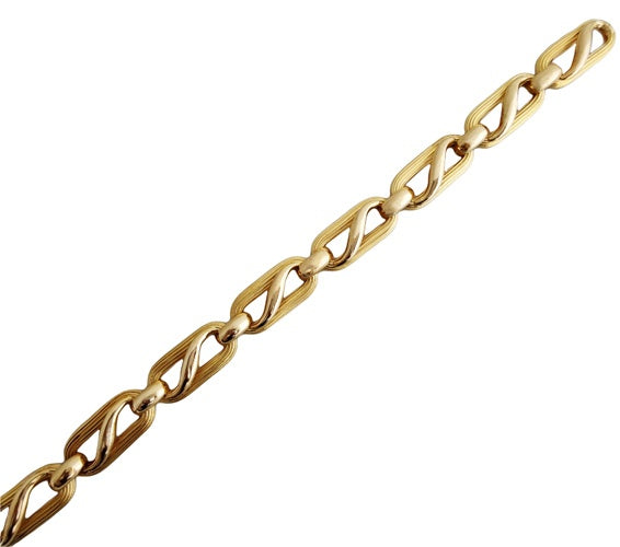 Bracelet ovale or jaune 750 Gay Frères