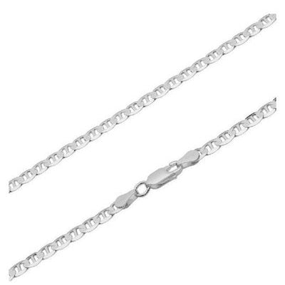 Chaine marine battue argent 925