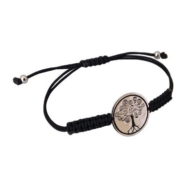 Bracelet Arbre de vie argent 925 macramé