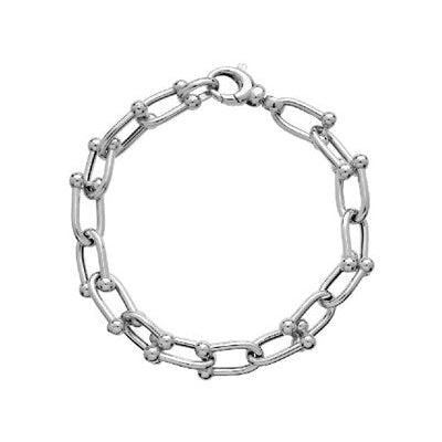 Bracelet maillons U argent 925