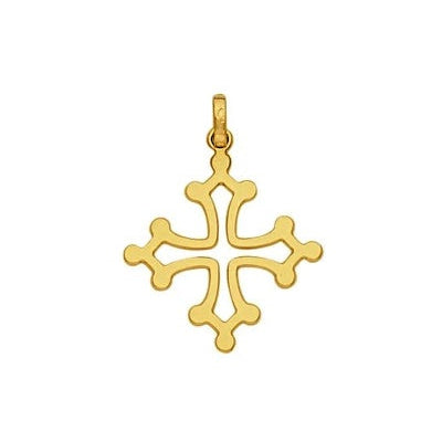 Croix Occitane plate or jaune 750
