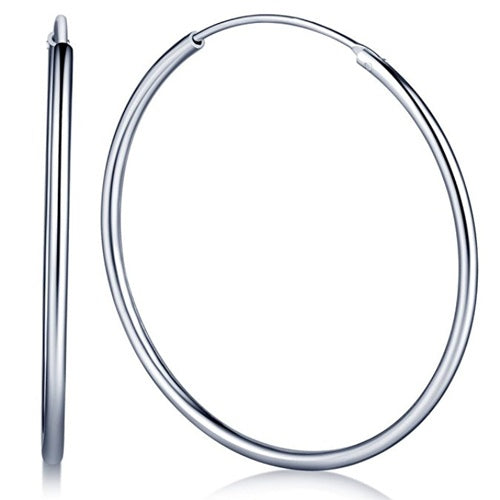 Créoles 70 mm argent 925