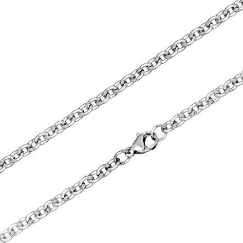 Chaine acier jaseron ovale