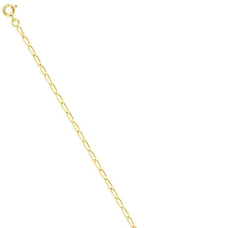 Bracelet maille cheval 2.1 mm or jaune 750