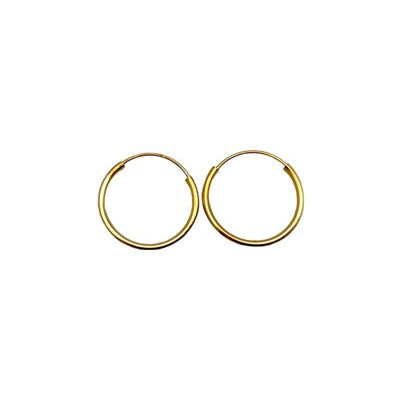 Mini créoles 11 mm or jaune 750