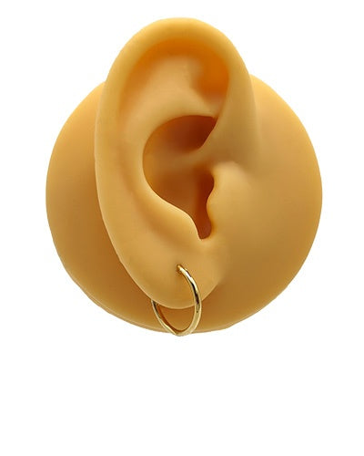 Créoles 15 mm or jaune 750