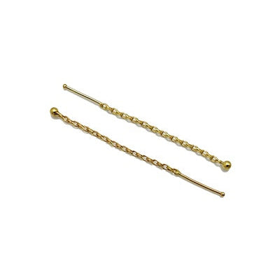 Boucles d'oreilles traversantes or jaune 750