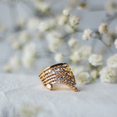 Bague diamants or jaune 750