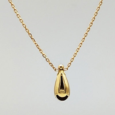 Collier goutte or jaune 750