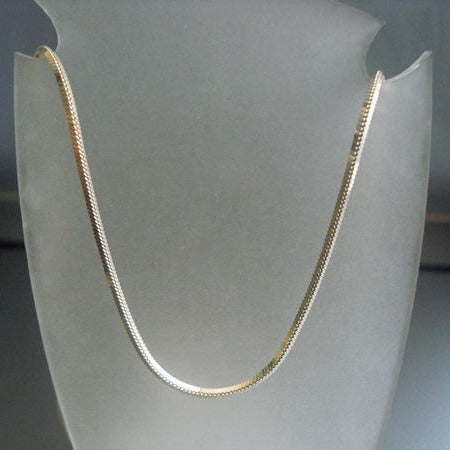 Chaîne serpent carrée argent massif 925 50 cm