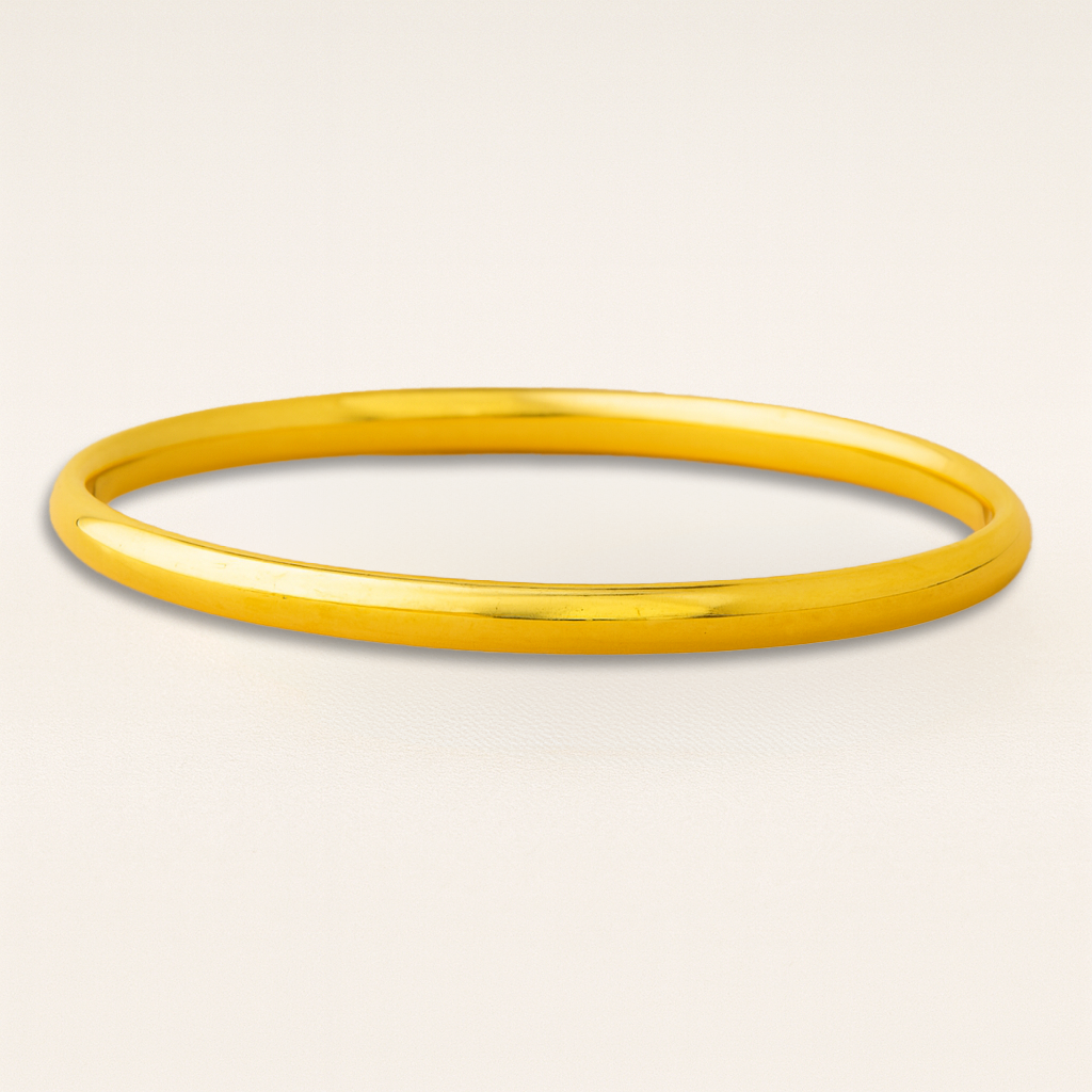Bracelet jonc or jaune 750 9 mm