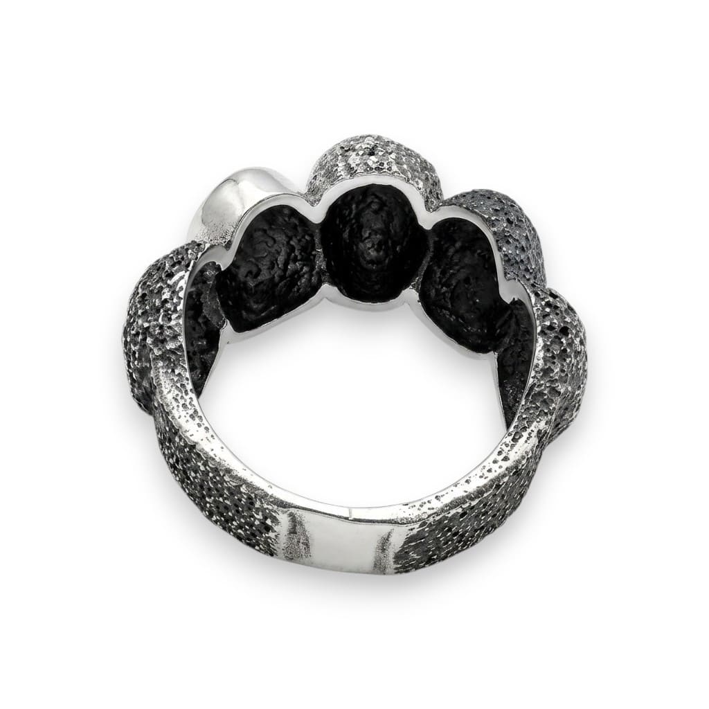 Arior Concept Ring in 925 silver-grey enamel