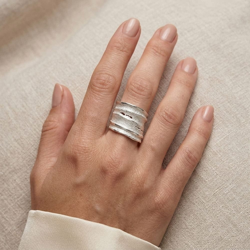 Bague Sinera blanche argent 925 Arior