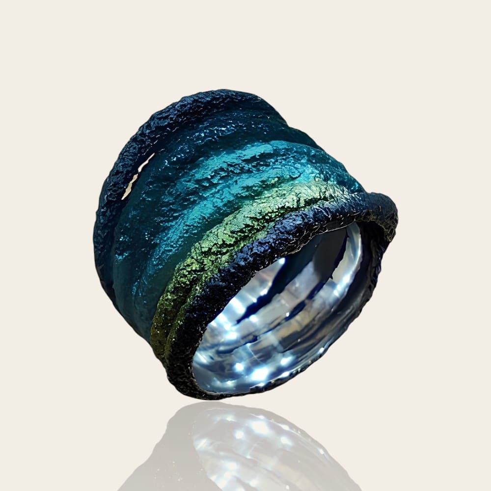 Bague Sira vert argent 925 Arior