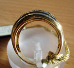 Bague émeraudes diamants or jaune 18k Gay Frères – bijouterie elsbenvinguts.com