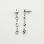 Boucles d'oreilles longues diamants 0,16 carat G-SI or blanc 750 Caplain Saint André - Els Benvinguts Andorre