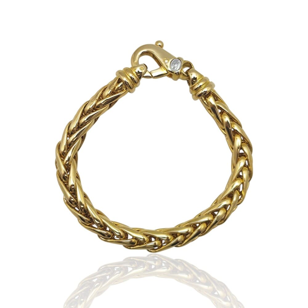 Bracelet palmier or jaune 750 Gay Frères
