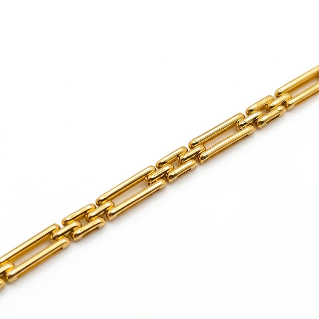 Bracelet grain de riz 3 mm or jaune 750 Caplain
