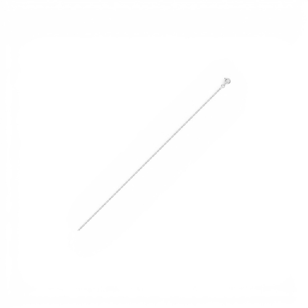 Chaîne forçat limée or blanc 750 40 cm