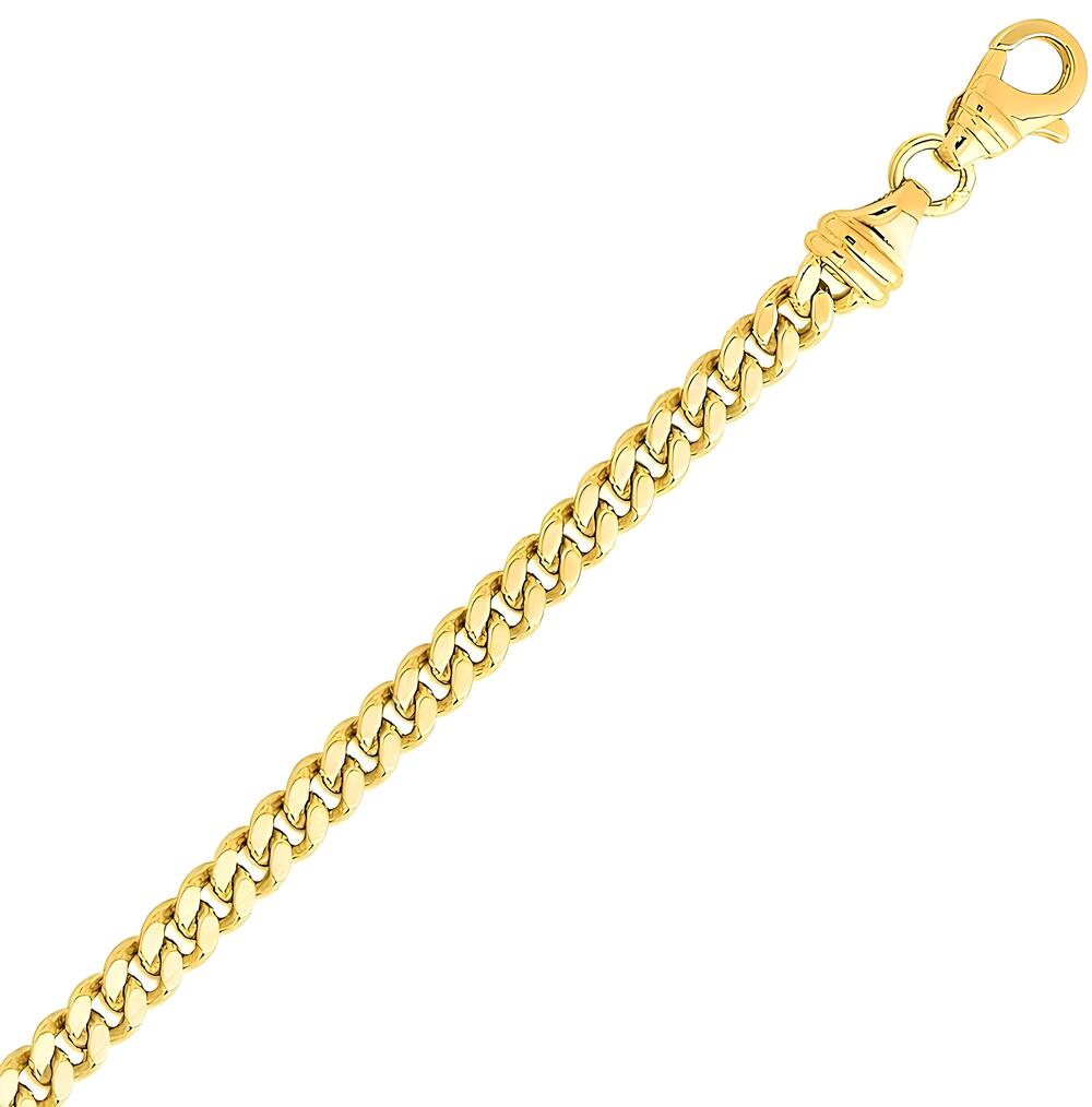 Chaîne gourmette or jaune 750 3.4 mm