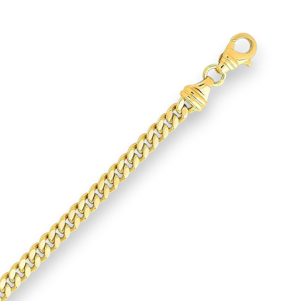 Chaîne gourmette or jaune 750 3.4 mm