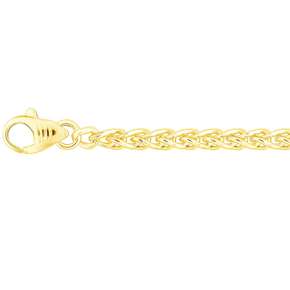 Bracelet Spiga massif or jaune 750 3.2 mm