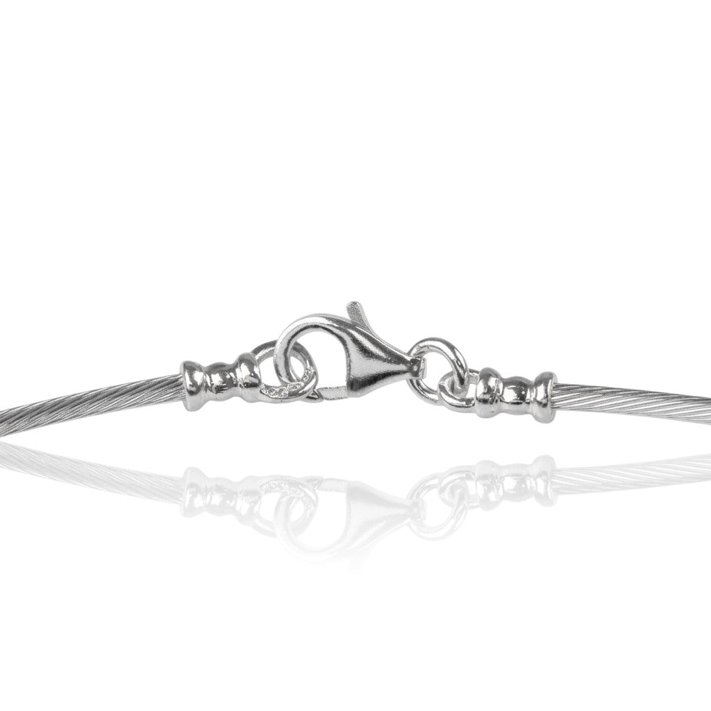 Collier câble rond 1.5 mm argent 925