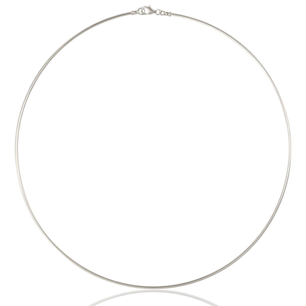 Collier câble rond 1.5 mm argent 925