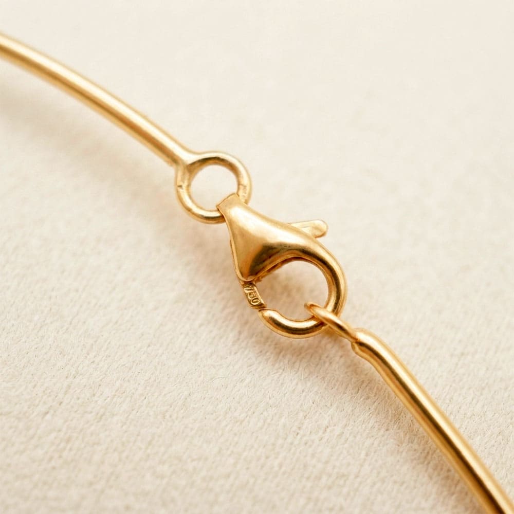 Collier jonc or jaune 750