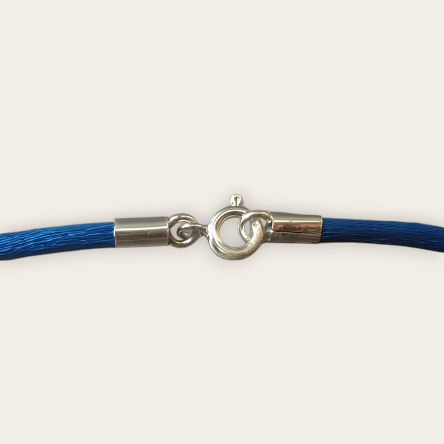 Cordón de seda azul Arior