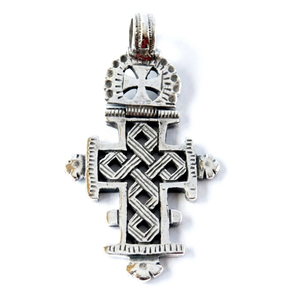 Abissinia cross solid silver 925 Arior