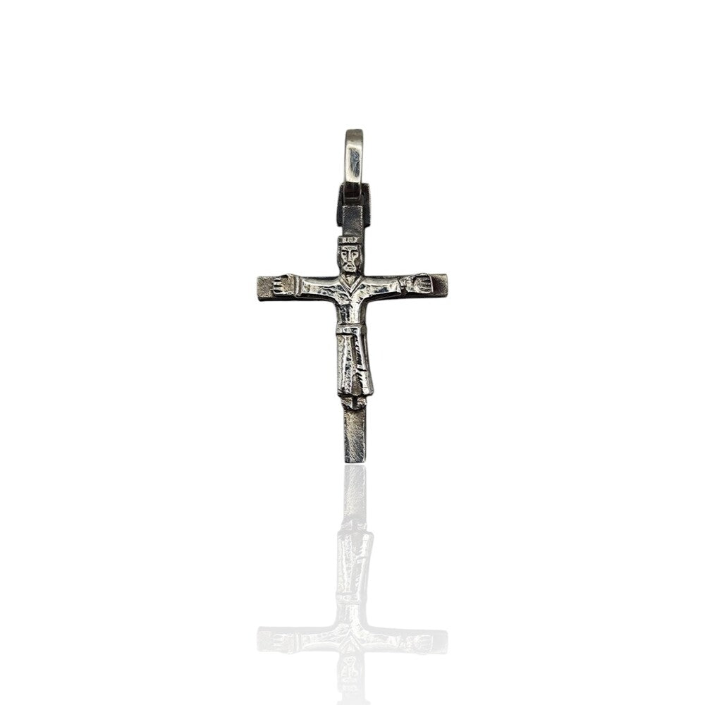 Cross with Christ in solid 925 silver Arior PM
