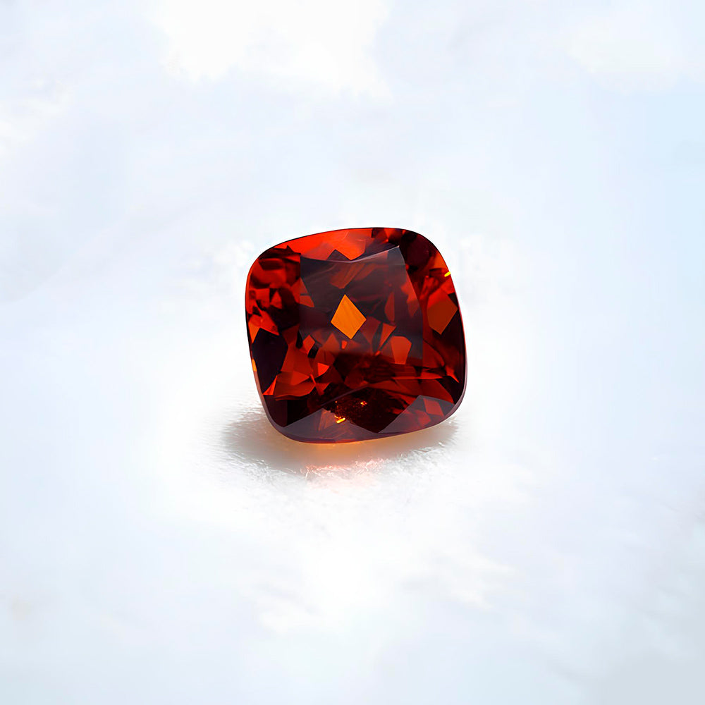 Grenat  mandarine taille antique
