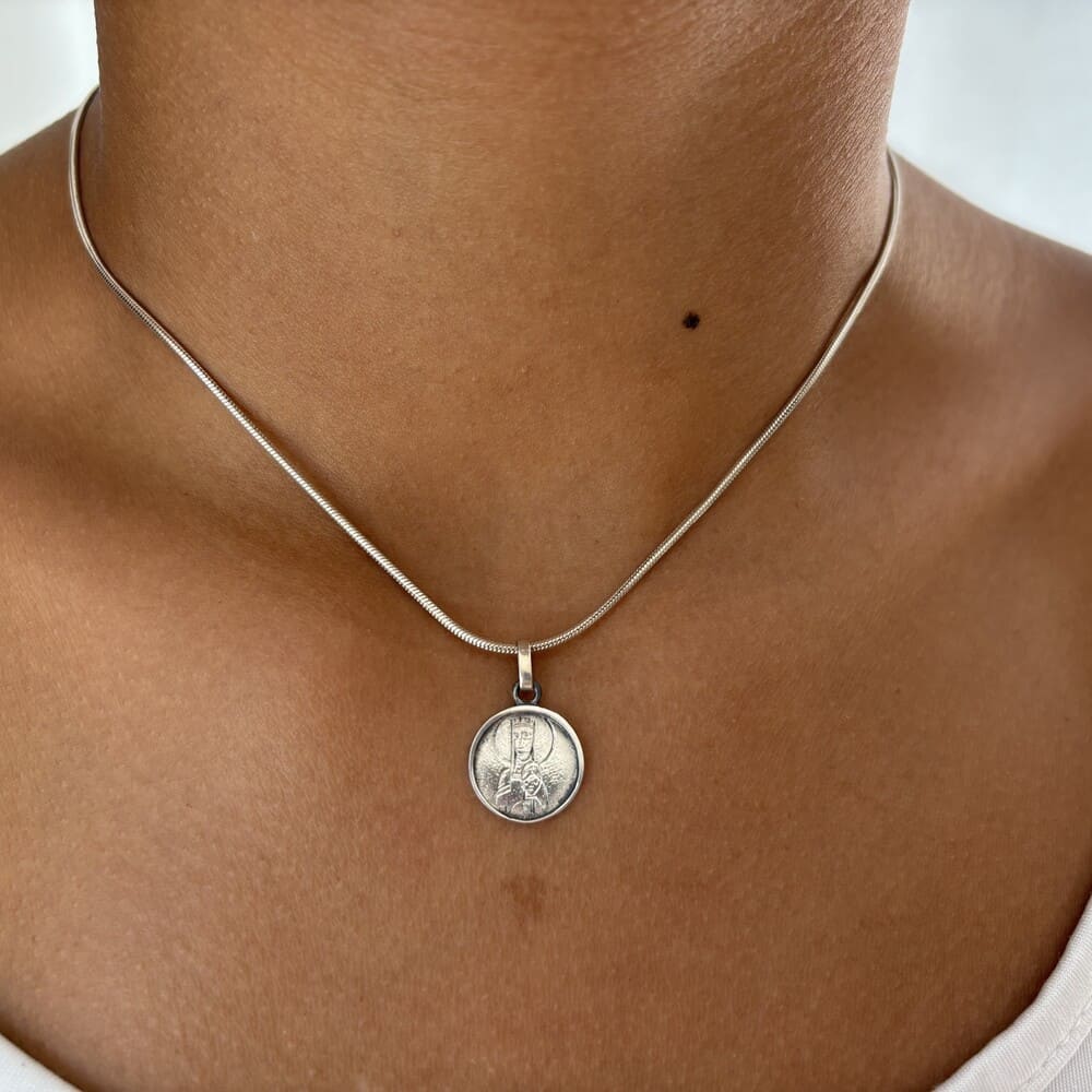 Médaille vierge de Meritxell argent 925 Arior