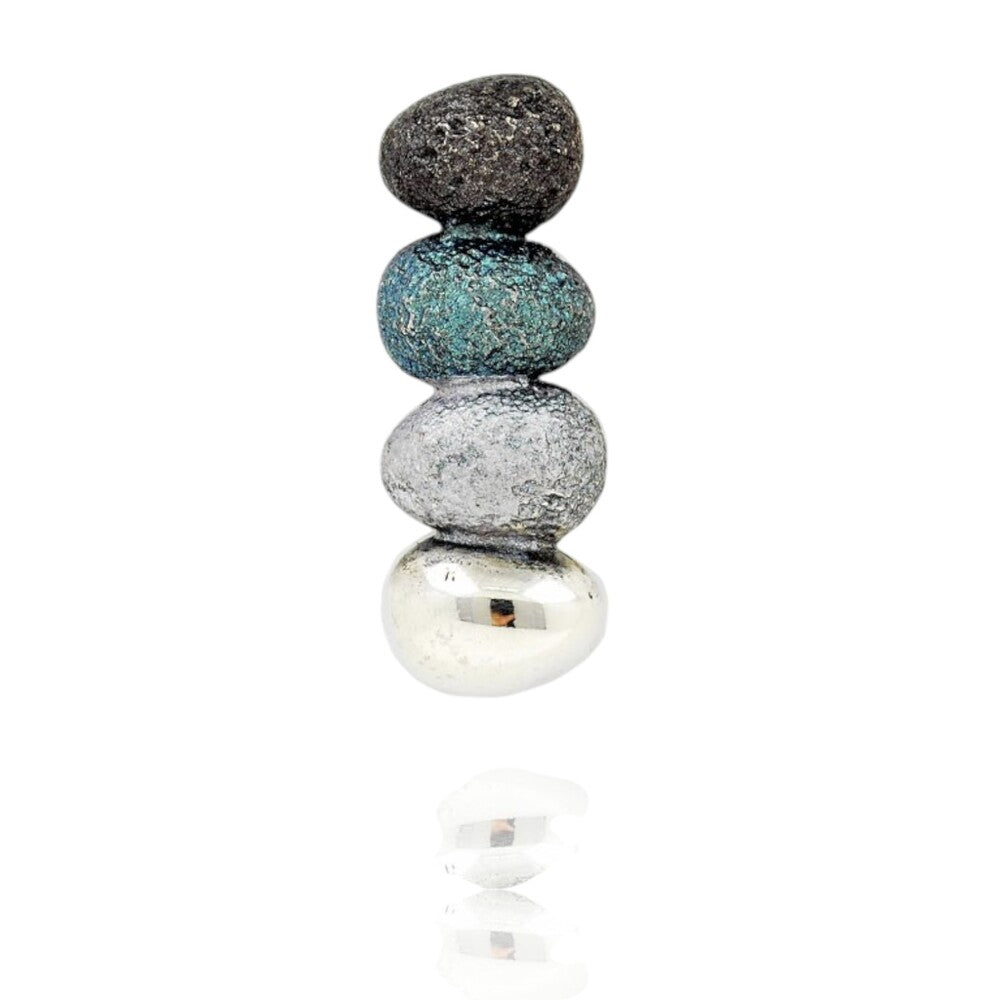 Pendentif Concept émaux gris argent 925 Arior