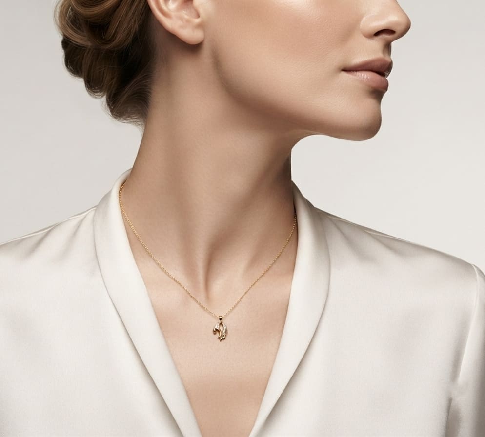 Pendentif panthère diamants or jaune 750